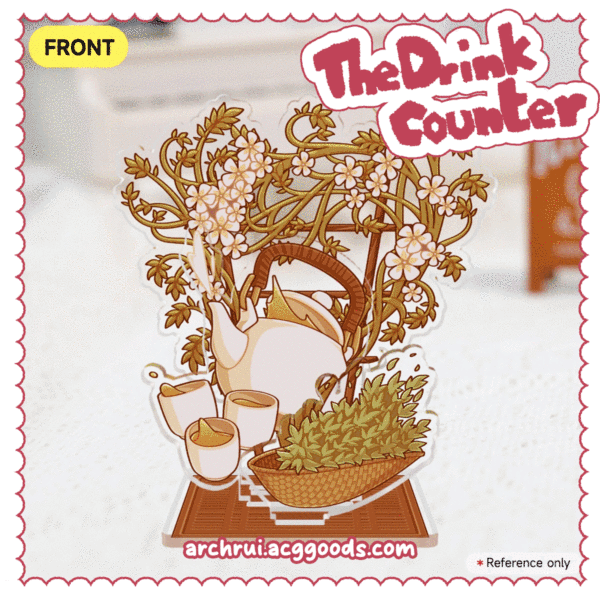 Jasmine Green Tea - Triple Insert Acrylic Standees