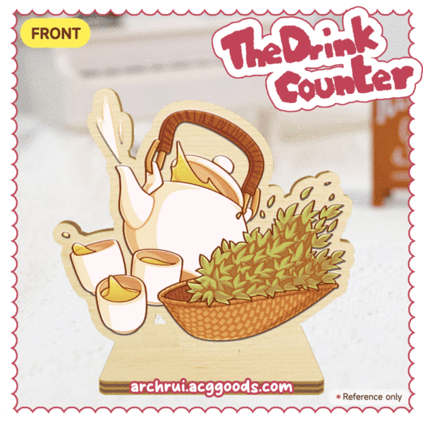 Green Tea - Wood Standees