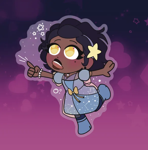Nuru (Vat7k) Glitter Keychain 💜