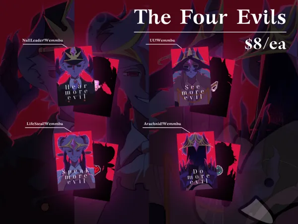 The Four Evils - Wemmbu cards