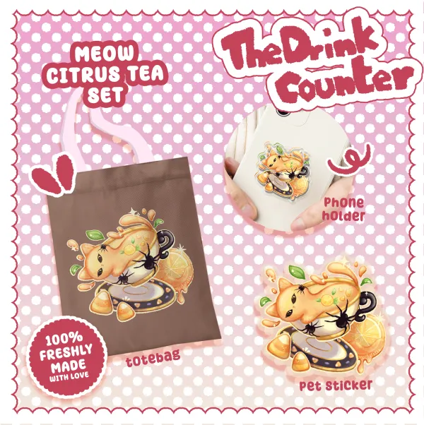 Meow Citrus Tea Set