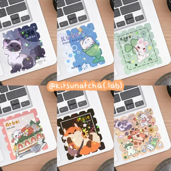 sticker postage pookiepaws by kitsunatcha.lab