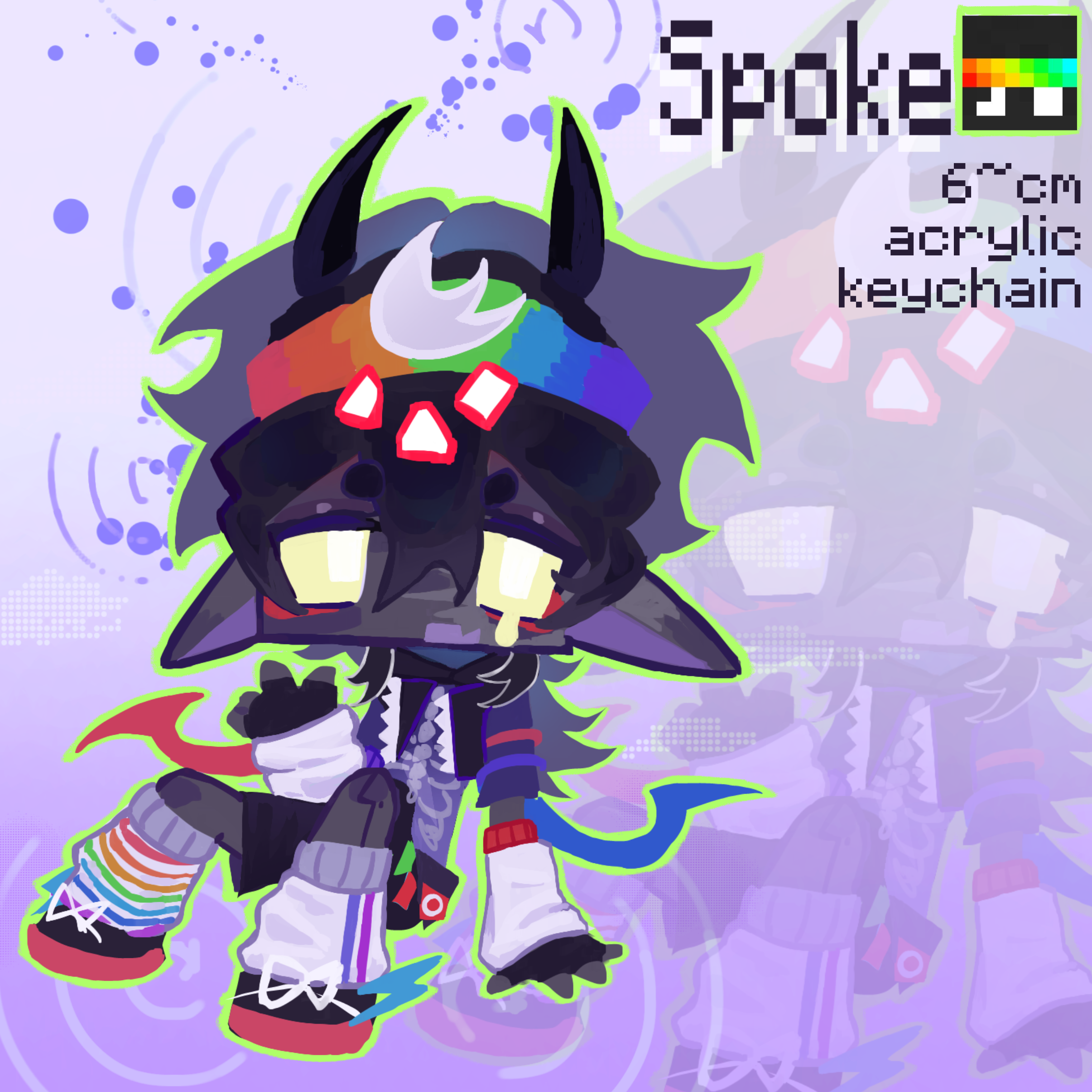 SpokeIsHere Acrylic Keychain!