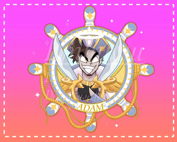 Adam Pirate Keychain