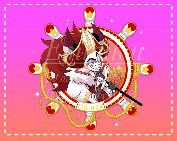 Lucifer Pirate Keychain