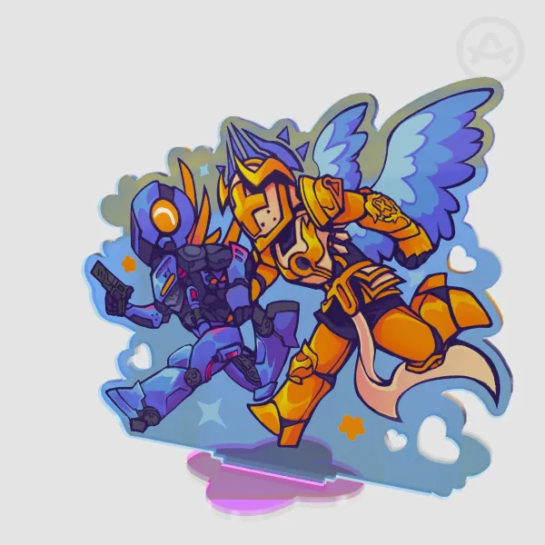 V1 x Gabriel Ultrakill Rainbow Standee