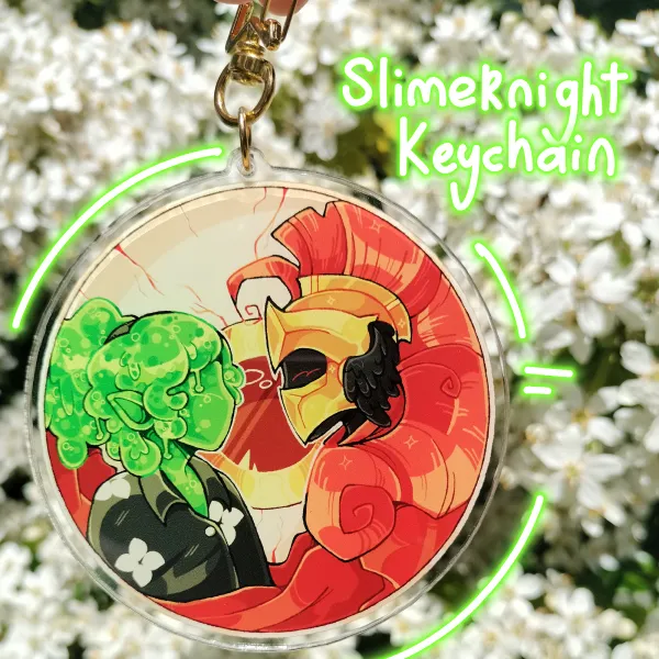 Slimeknight Keychain💚 SFAWTDE
