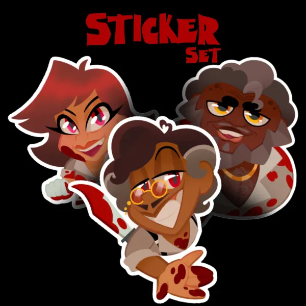 Slasher RadioTrio Sticker Set