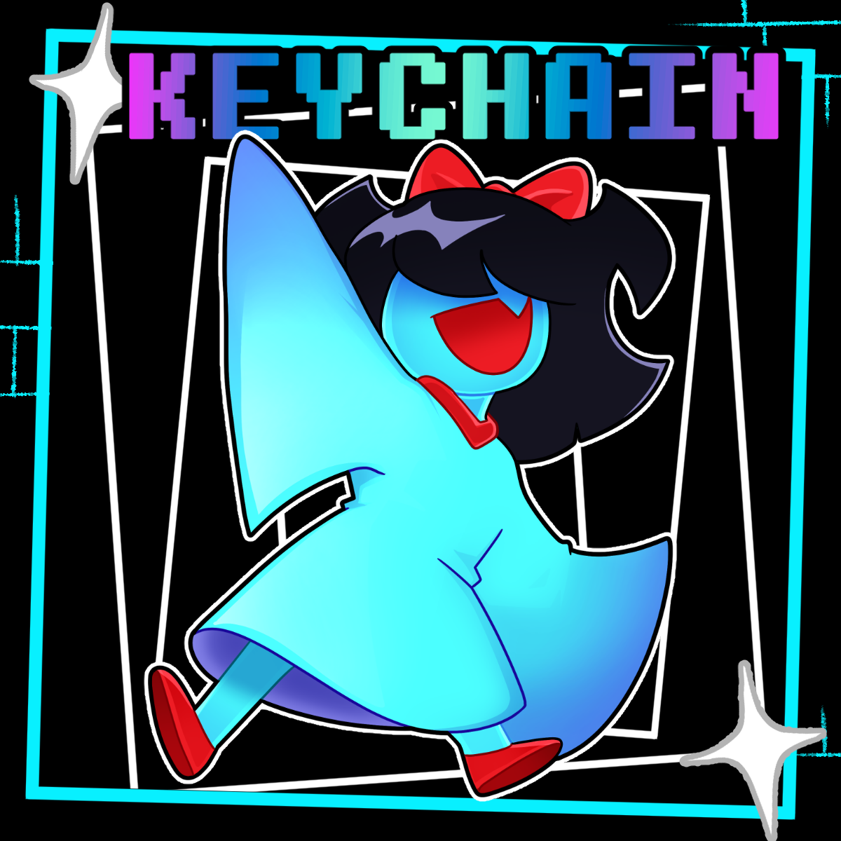 Aqua Keychain