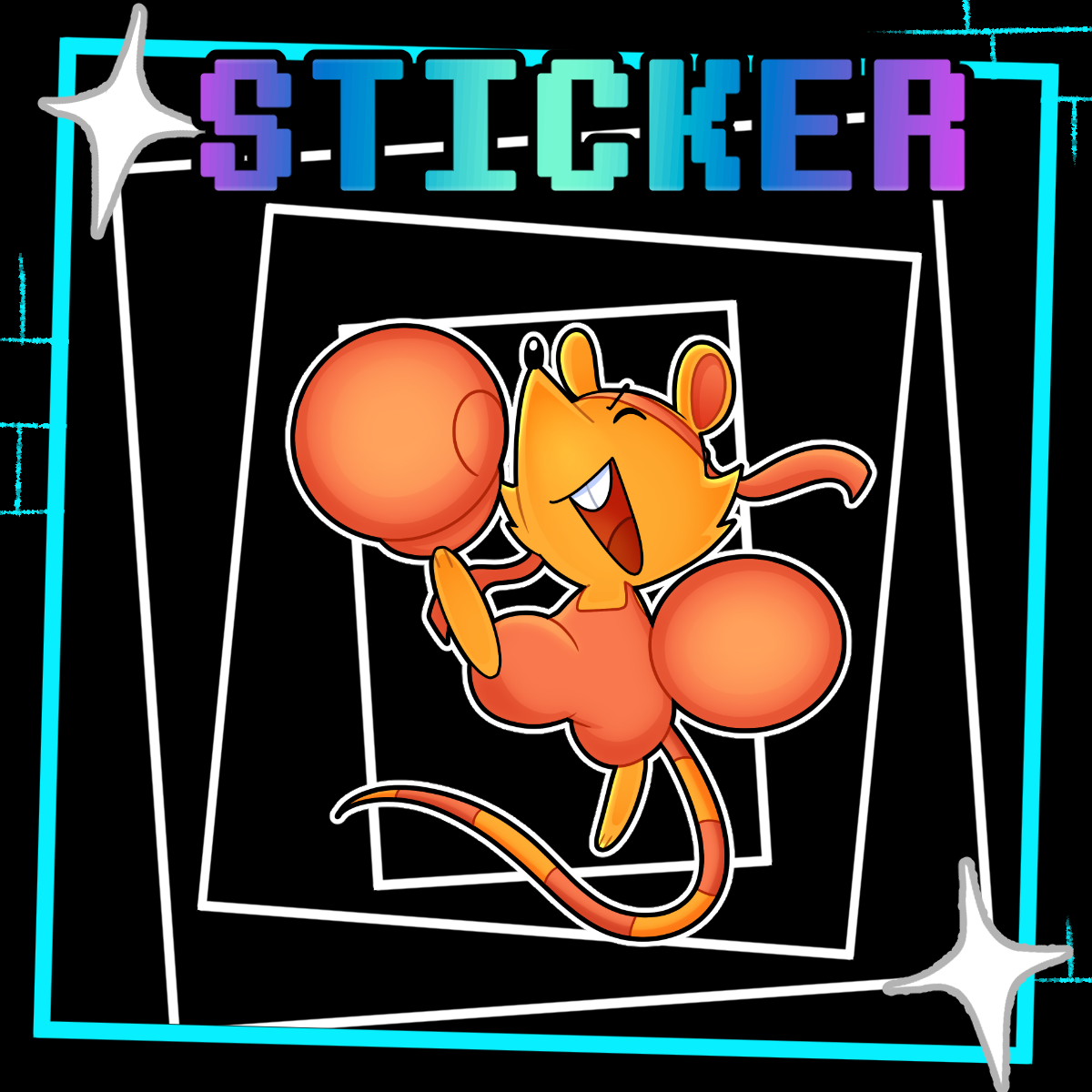 Orange Sticker