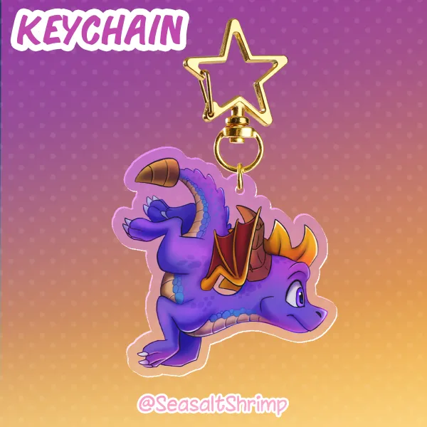 Spyro Acrylic Keychain