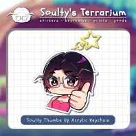 Soulty Thumbs-Up Acrylic Keychain
