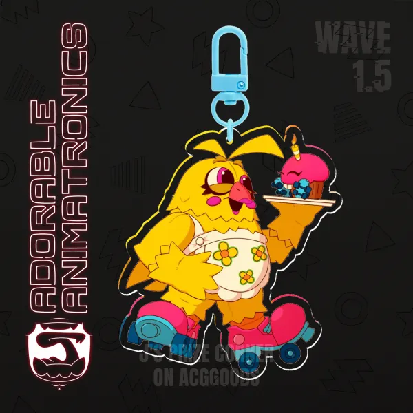 Party Time Chica Chibi Keychain