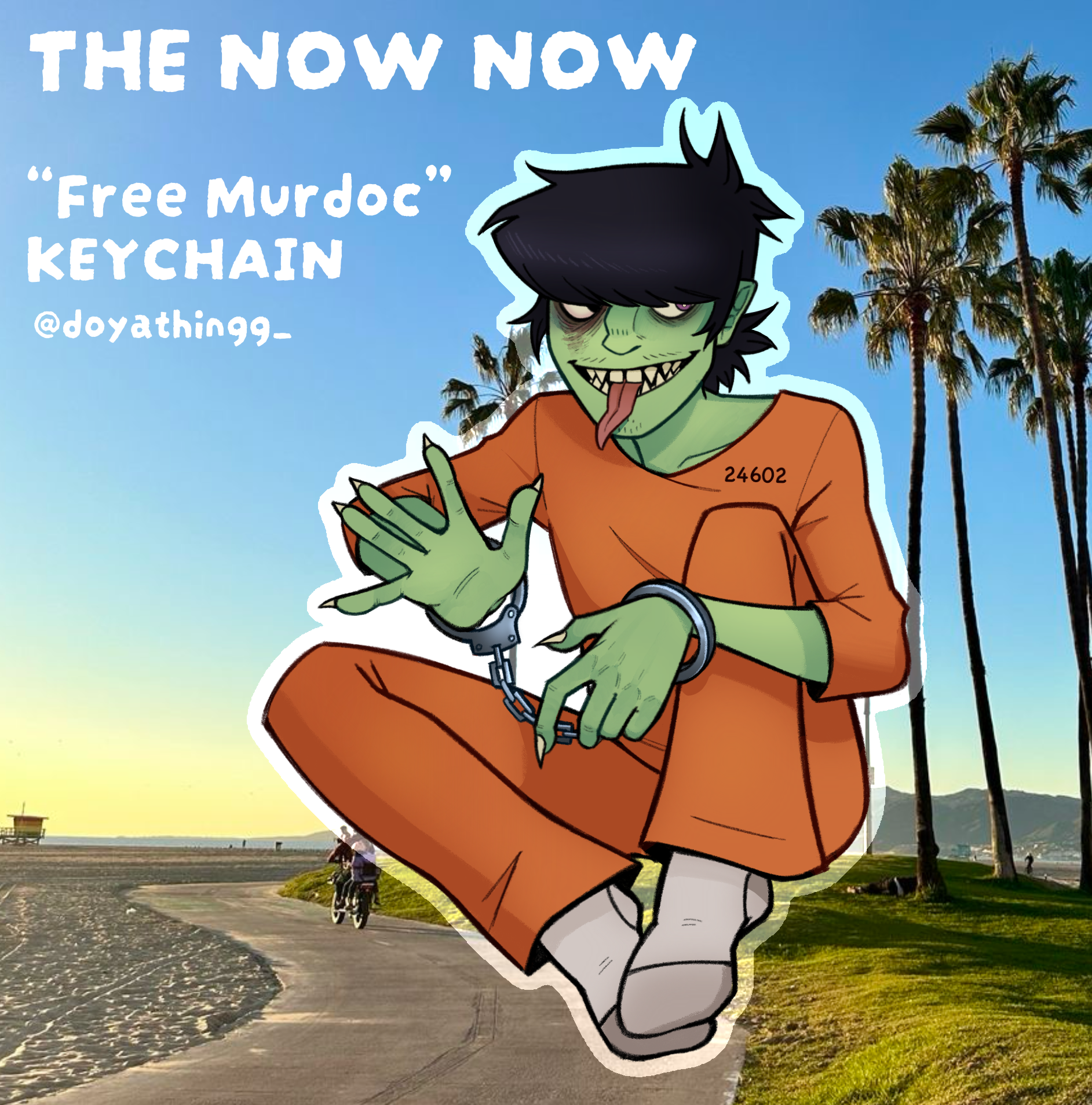 “Free Murdoc” (The Now Now) Keychain