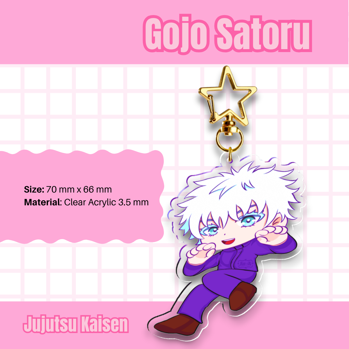 Gojo Satoru Acrylic Keychains