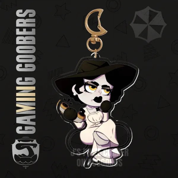 Lady Dimitrescu Chibi Keychain