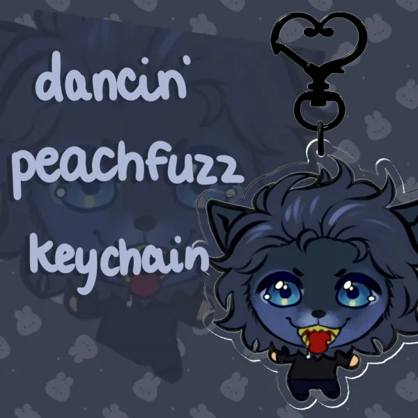 [Creep] dancin peachfuzz - Clear Acrylic Keychain