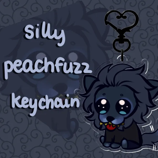 [Creep] silly peachfuzz - Clear Acrylic Keychain