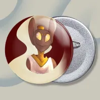 Aureate button pin