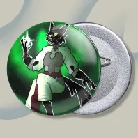 Floating Thirteen button pin