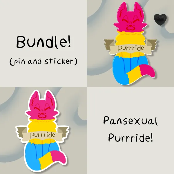 Pansexual "Purrride" bundle