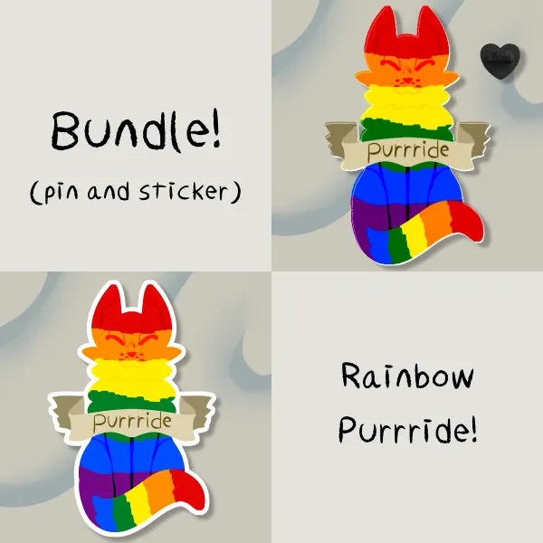 Rainbow "Purrride" bundle