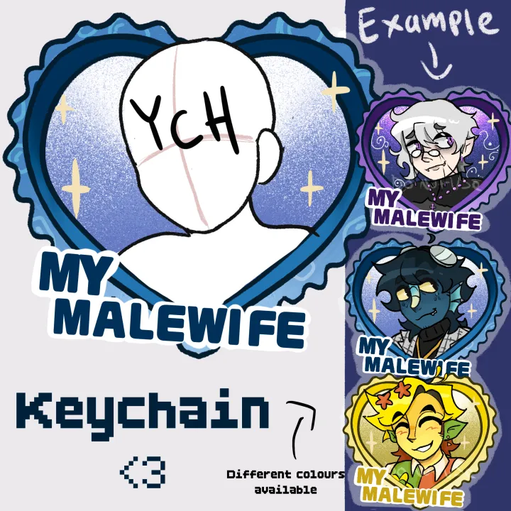 YCH malewife keychain
