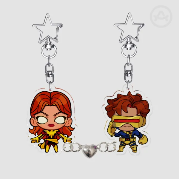 Phoenix and Cyclops | Acrylic Magnet Keychains
