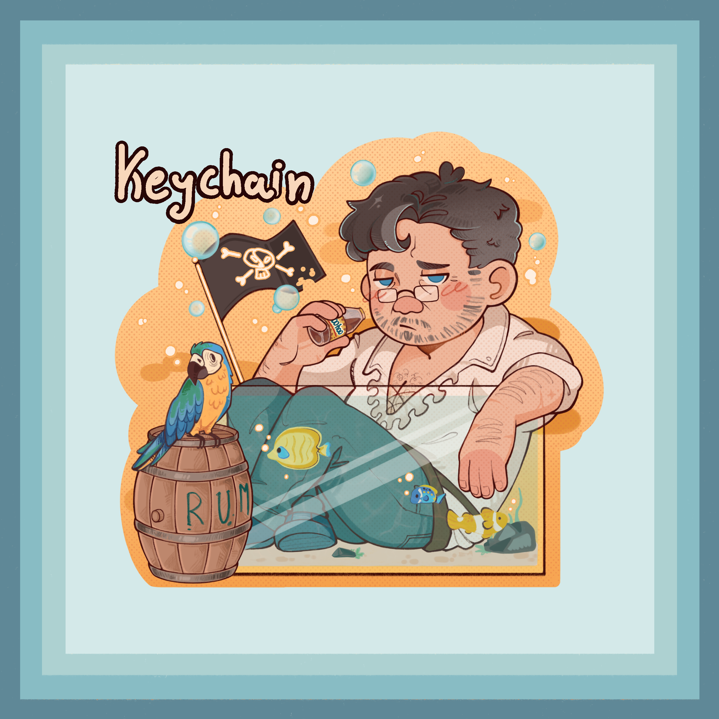 Pirate Healy Keychain