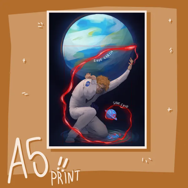 Weight of Two Worlds | A5 Print
