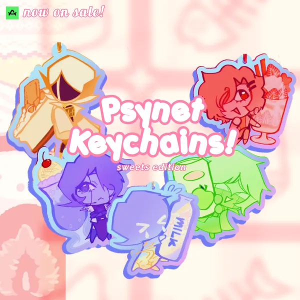 Sweet Sugar Rush! SET - Psychonetwork Keychains