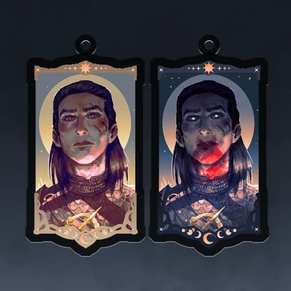 Coen, Day and Night - Lenticular Acrylic Pendant