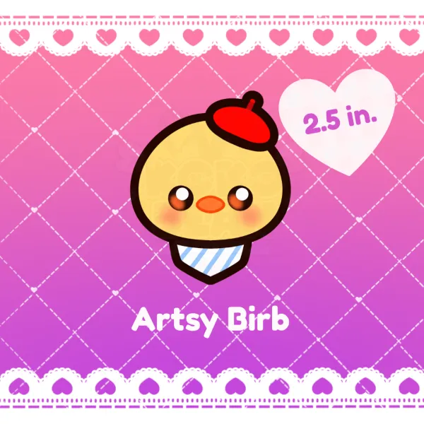 ♥ Artsy Birb Holographic Sticker ♥