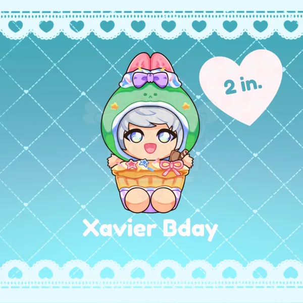 ♥ Birthday Xavier Holographic Sticker ♥