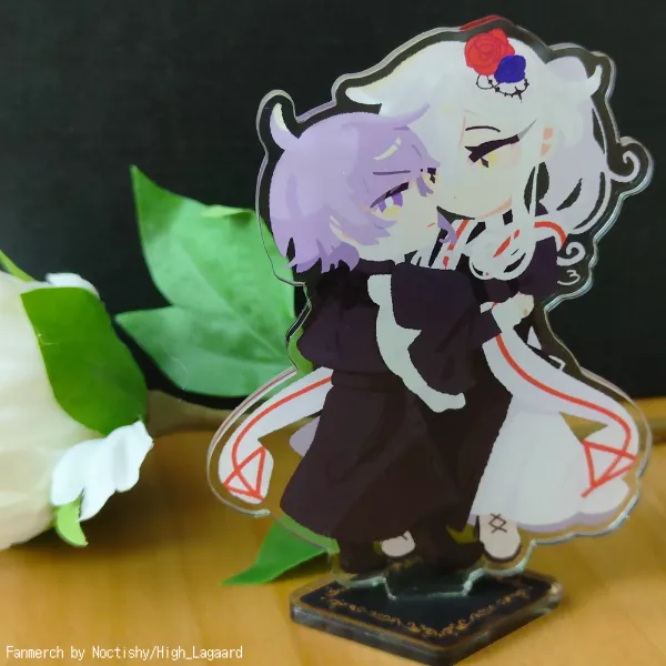 Lineless hksc (Haku & Securett) dual-sided acrylic standee