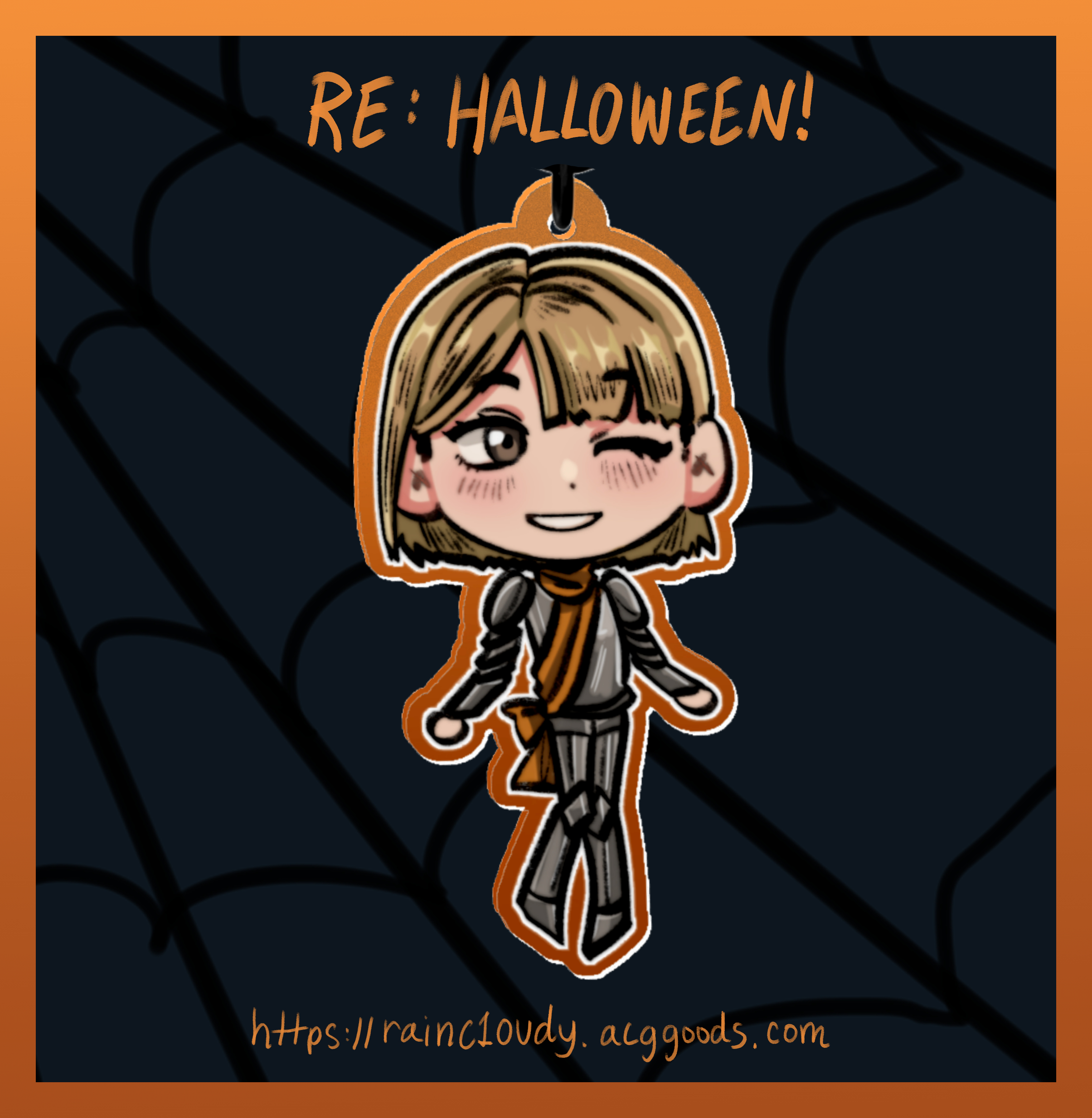 Ashley Graham Halloween Keychain