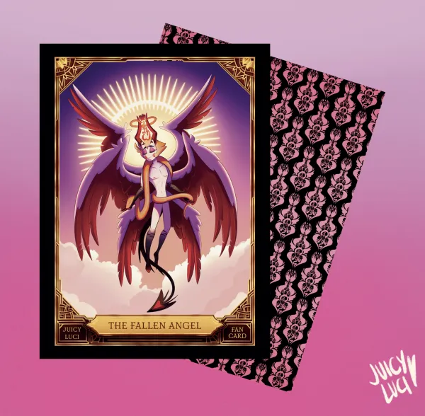 The Fallen Angel Holographic Fan Card