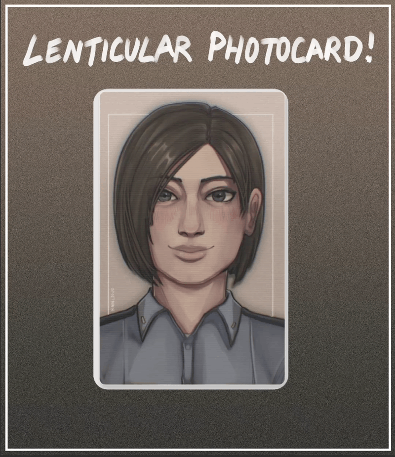 Jill Valentine Lenticular Photocard