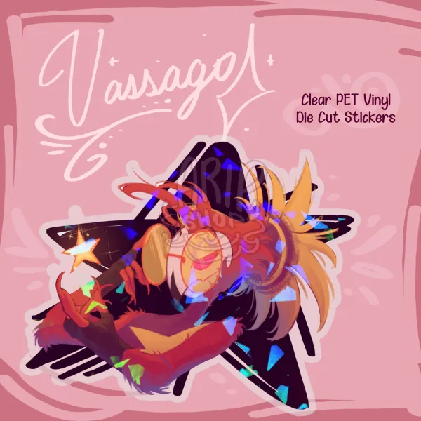 Vassago | Clear PET Vinyl Die Cut Stickers