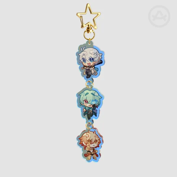 [Honkai: Star Rail] Amphoreus Men Trio Linked Keychain