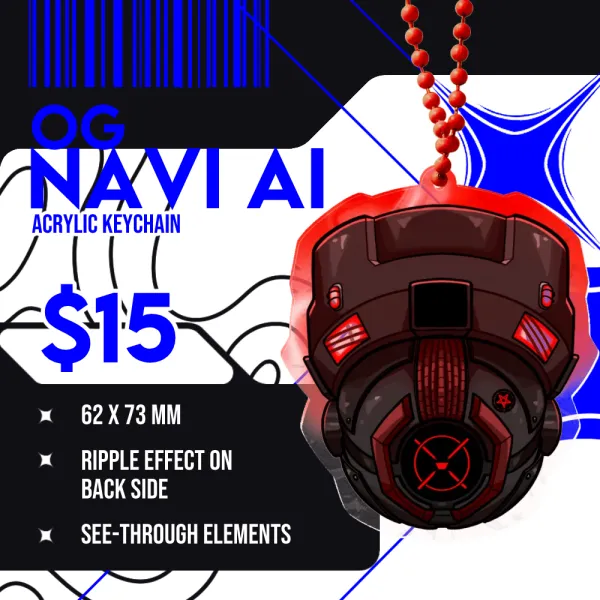 Navi AI (OG) Ripple Keychain [Pressure]