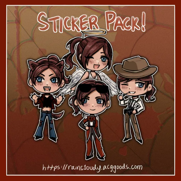 Claire Redfield Halloween Sticker Set!