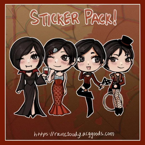 Ada Wong Halloween Sticker Set!