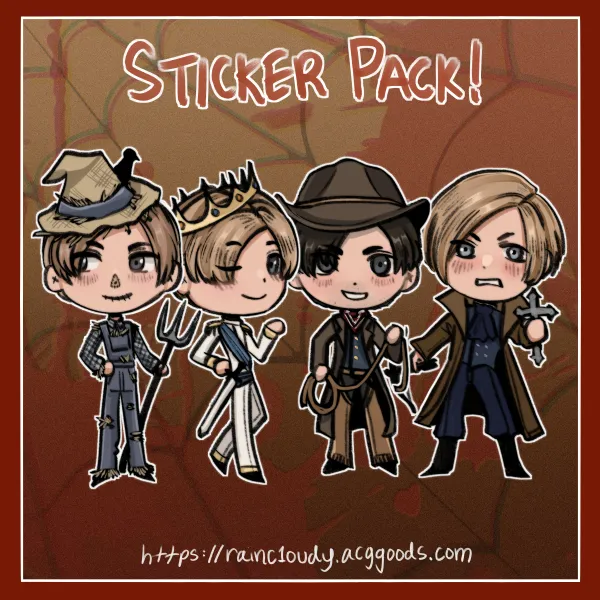 Leon Kennedy Halloween Sticker Set!