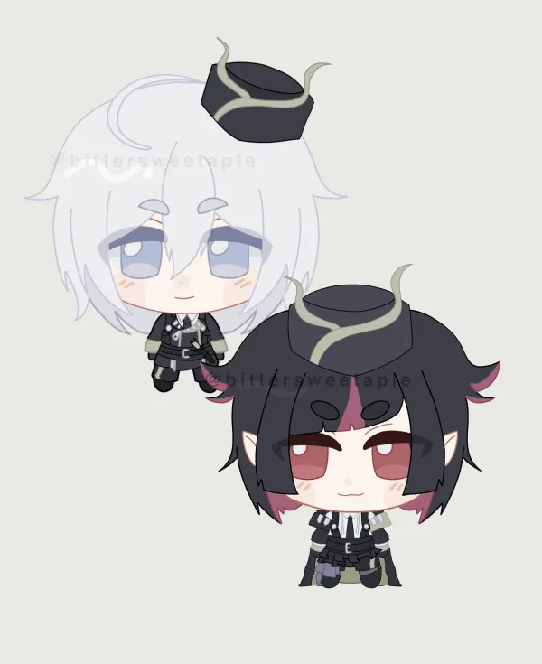 Silver & Lilia Keychain Set
