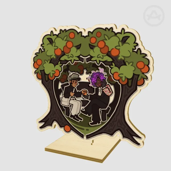 8:11 Wood Standee