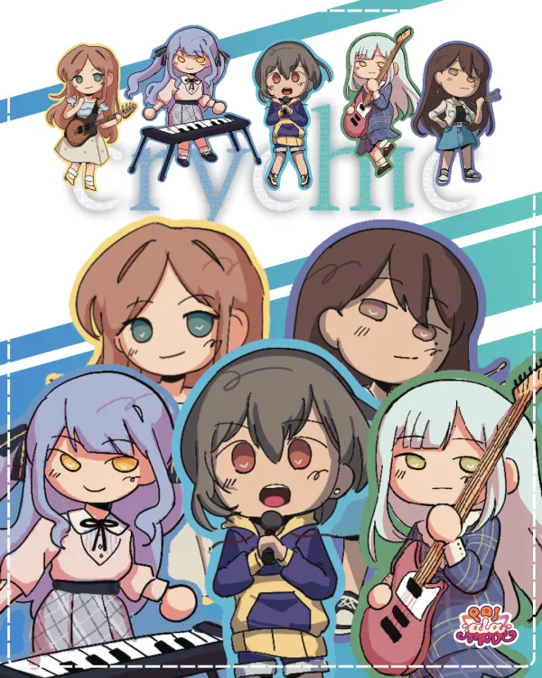 [BANG DREAM] Crychic Sticker set