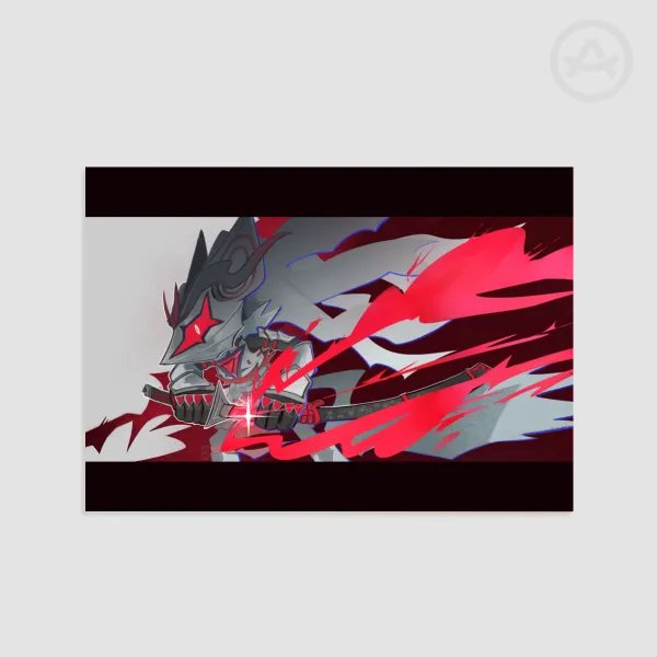CURSED SAMURAI A4 Print