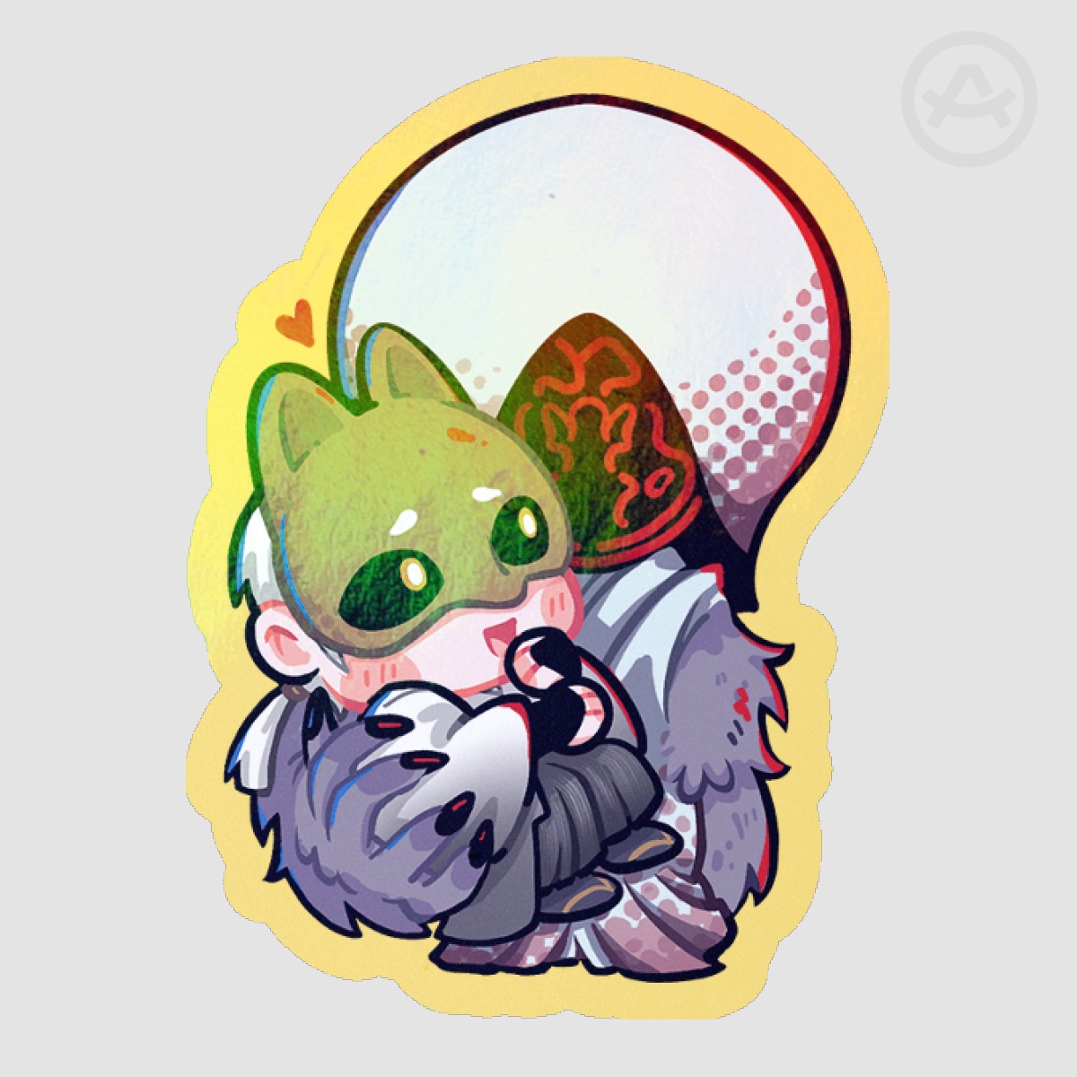 Silent Hill F Kotohina Fox Wedding Holographic Die Cut Sticker