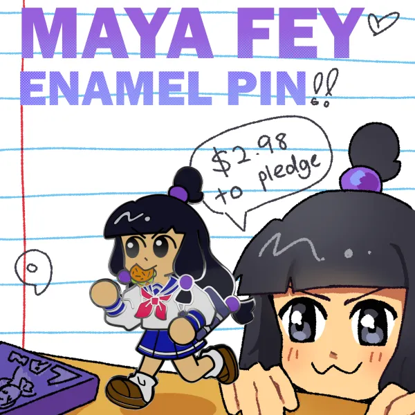 Maya Fey Sailor Uniform Enamel Pin